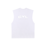 Raw Edge Cotton Tank Top